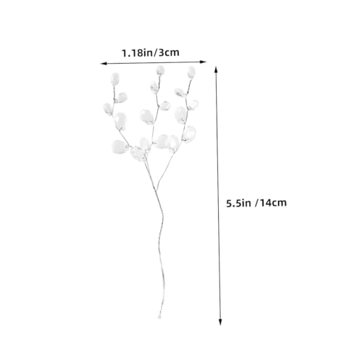 Fleurs artificielles avec perles décoratives GALPADA pour vase et bureau - 5