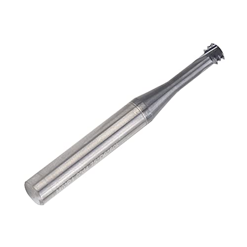 Schneidfräser 3-Zahn Metrischer, Fräswerkzeug Fräser Schaftfräsen Fasenfräser 60 ° Wolframstahl-Gewindefräser M6.0x1.0xd6x50 Kann für Aluminium Kupfer Edelstahl Legierten Stahl Verwendet Werden