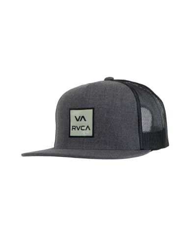 Image of RVCA Men's Trucker Hat, Adjustable Snapback Cap for Streetwear & Skating, Lightweight Breathable All-Day Comfort