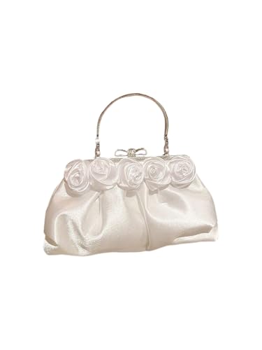 Image of Verdusa Women's Bowknot Evening Bag Ruched Clutch Purse Party Handbag with Chain Strap