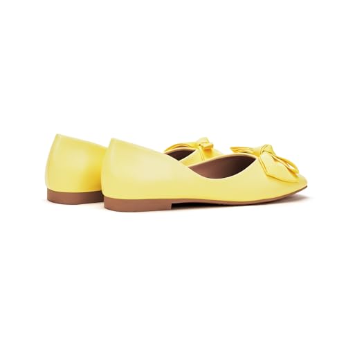 Image of C.Paravano Flats for Women | Ballet Flats | Square Toe | Dressy Casual Shoe