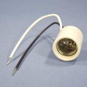 #US 5 Porcelain Lampholders Light Socket Medium Base 4KV Pulse Rated 600W 70046-100