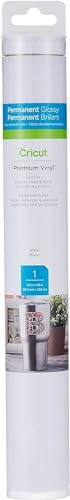 Cricut Premium Permanent Vinyl White 12x48, Blanco, 1.2m (4ft)