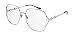 Gucci Transparent Rectangular Ladies Eyeglasses GG1019O 002 58