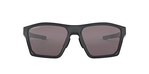 Oakley Men's OO9398 Targetline Asian Fit Square Sunglasses, Carbon/Prizm Black, 58 mm