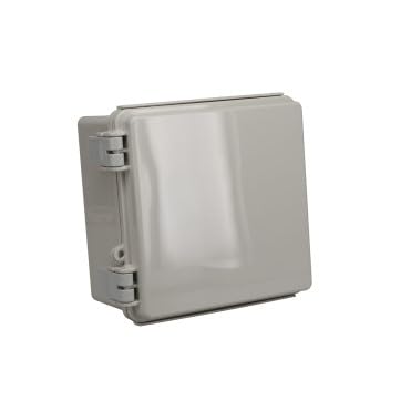Bud Industries, NBF-32010, Light Gray Acrylonitrile Butadiene Styrene Wall Mount NEMA Box - External 5.91 x 5.91 x 3.54 Inches - Internal 5.26 x 5.26 x 3.03 Inches (5 Item/s)