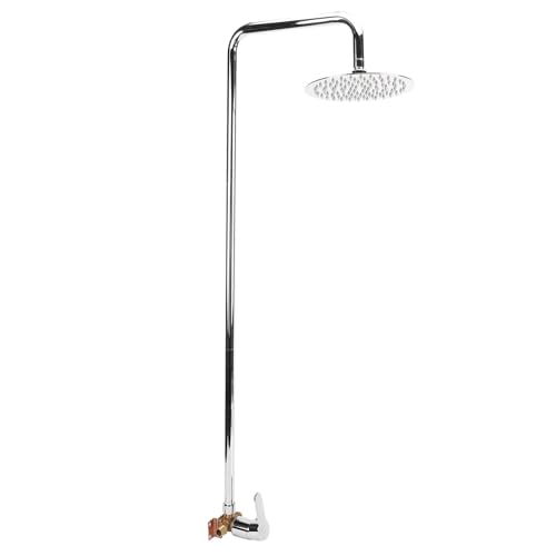 Kit de ducha al aire libre, cabezal de ducha de lluvia de acero 304, resina de sal y sol, perfecto para patio, piscina, jardín y diseño Slish
