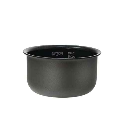 CUCKOO Replacement Inner Pot for Rice Cooker Model CR-0351FR/G, Black, 3 Cups (Uncooked)