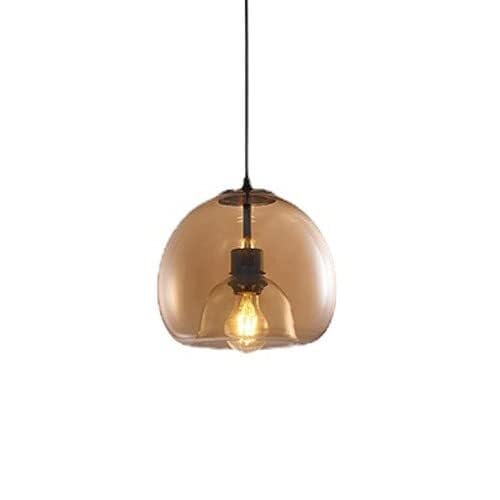 Lámpara colgante de cristal redonda creativa para iluminar salones modernos