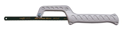 Augusta-Heckenrose Mini-Metallsäge 250mm I Stabile & sehr handliche Eisensäge I Säge mit verstellbarem Blatt & gewellter, sehr feiner Zahnung I Für leichte Metallbearbeitung