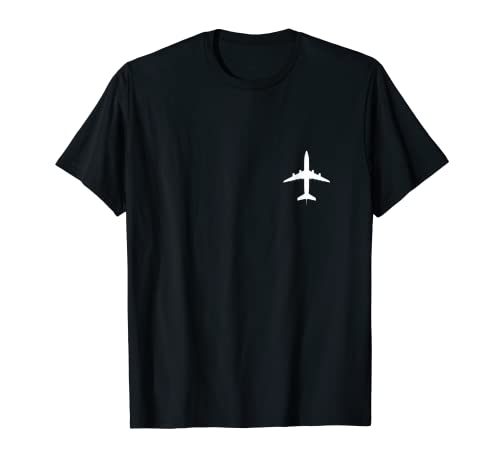 Regalo divertido del piloto del avión de la aviación del bolsillo del avión para los hombres Camiseta