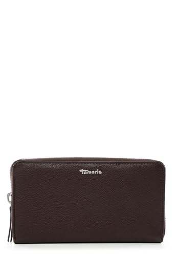 Tamaris Amanda marron portefeuille tout-en-un zippé avec porte-monnaie intégré