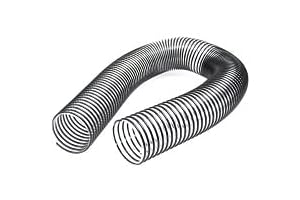 Black PVC Leaf Vacuum Collection 6 Inch Flexible Hose | 10 Feet