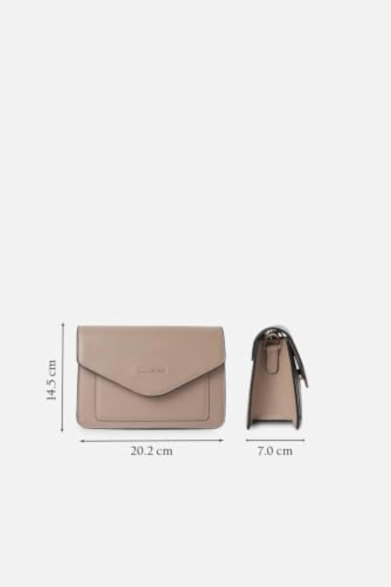 Women's Beige Textured Casual Sling Bag