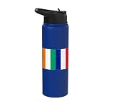 Côte d'ivoire Ivory Coast France Flag French Ivorian Fans Stainless Steel Insulated Water Bottle