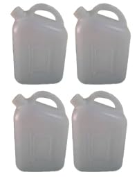 HDPE Jerry Can 5 Litre White Pack of 4 | Leak-proof, Easy Pouring Spout, Lightweight & Durable, Versatile Liquid Storage, Space-efficient Design-image-42