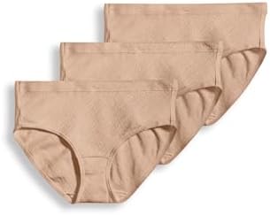 Jockey Women's Underwear 100% Cotton Elance Breathe Hipster - 3 Pack
