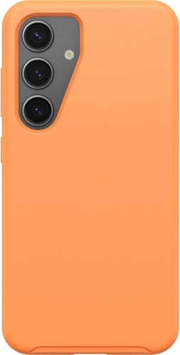 Coque Samsung S24 antichoc mince bords surélevés orange - 3