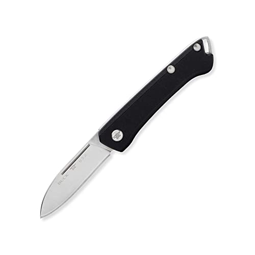 Buck Knives 250 Saunter Slip-Joint Folding Pocket Knife, 2 3/8' 154CM Blade, Micarta Handle