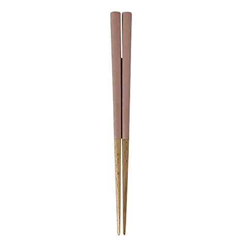 NAKANO ナカノ 子供用箸 塗箸 食洗機対応 天然木 18cm くすみカラー ピンク 滑り止め加工 掴みやすい 若狭塗箸 日本製