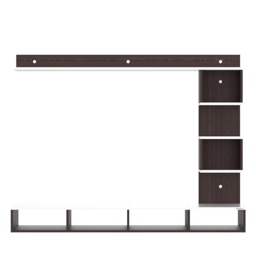 Anikaa Irina Engineered Wood Wall Mount TV Unit TV Stand TV Cabinet TV Entertainment Unit Set Top Box Stand (Wenge White) (Ideal for 43 Inch) (D.I.Y)