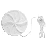 MERRYHAPY Mini Lavatrice Turbo per Calze, Plastica, Bianco, Compatta