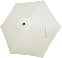 Yaqor Sonnenschirm Ersatzbezug 3M 6 Streben Bespannung. Robustes Und Dickes Tuch Für Garten-Sonnenschirme, Ersatzbezug Für 3M Sonnenschirm Mit 6 Streben