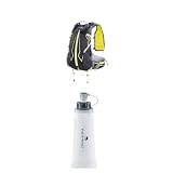 Ferrino X-Track, Zaino da Trekking Unisex, Nero, 15 L & Soft Flask Borraccia Running, Bianco, 0.50 Lt.