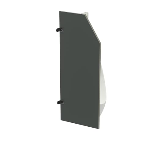 Urinal Partition Bathroom partition Wall-Mounted Mens Urinal Privacy Screen - Public Toilet Partition for Kindergartens schoolShopping Malls and Public Places 35.43x15.74x0.63 inch 1PCS