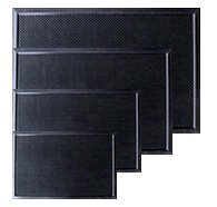 Zerbino In Fibra Di Cocco Con Fascia Centrale Verde E Rossa - 40x70 Cm - Resistente E Antiscivolo Per Esterno