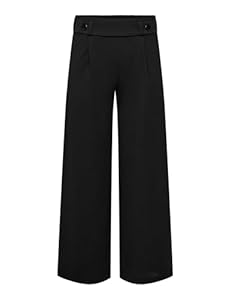 JdY Damen Jdygeggo New Long Pant Jrs Noos Hose, Black/Detail:black Buttons, XS / 30L EU