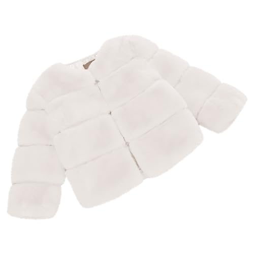 EnJoCho Kids Girls Coat Winter Windproof Thicken Coat Jacket Toddler Warm Outerwear Jacket Girls (White, 6-12 Months)