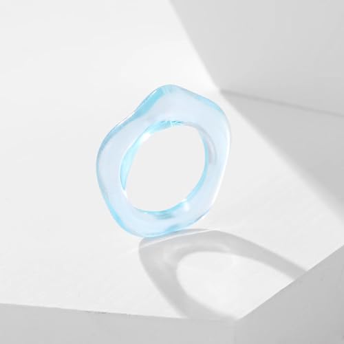 Bijoux transparentes géométriques ronds et incurvés tendance