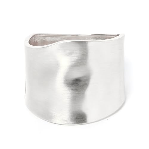 AYWFCBF Bangle Bracelets for Women | Trendy wide Bracelets | Hinged Arm Cuff Bangles Silver Plated Chunky Jewelry for Women