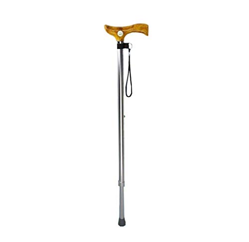 Bastón de Altura Ajustable/muletas livianas con Mango ergonómico de Madera, bastón de Movilidad con Base Antideslizante para Hombres, Mujeres, Ancianos discapacitados, Personas lesionadas Interesting Bastón de Altura Ajustable/muletas livianas con Mango ergonómico de Madera, bastón de Movilidad con Base Antideslizante para Hombres, Mujeres, Ancianos discapacitados, Personas lesionadas Interesting