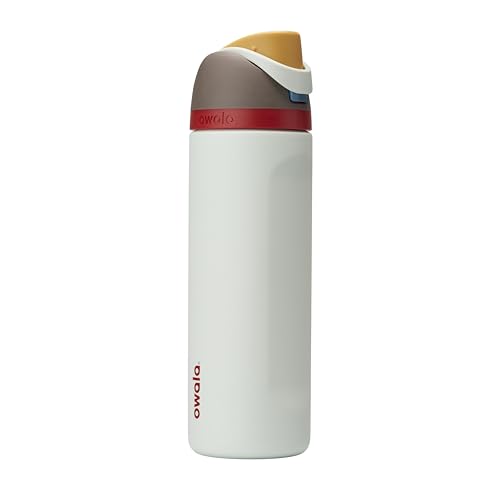 Owala FreeSip Insulated Stainless Steel Water Bottle with Straw for Sports, Travel, and School BPA-Free Sports Water Bottle, 32 oz, Boneyard
