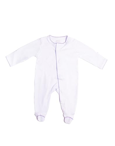 La Mejor Selección de Pijamas enteros para Bebé de esta semana. 43 Happy Hippo Pijama para bebé de una Pieza con Cierre magnético (MX/US, Edad, 9 Meses, Blanco con Lila)