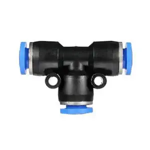 5pcs 12mm Pneumatic Tee Connector Push In Fitting Air/Water/Vacuum Hose Tube