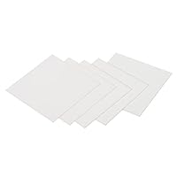 PATIKIL 5Stk Aluminiumoxid Keramik Blatt Viereckig Kühlkissen Isolierblatt Hohe Festigkeit für MOS Transistor 50x50x0.5mm(2x2x0.02)