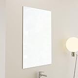 Baikal Espejo de Baño, Varias Formas y Medidas Disponibles. Opción con y Sin LED. Estilos Que se adaptan al baño o Cualquier Estancia del hogar. 60 x 80 cm Espejo Liso