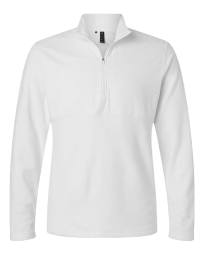 adidas Men's Ultimate365 Hybrid Quarter-Zip Jacket, White, XX-Large