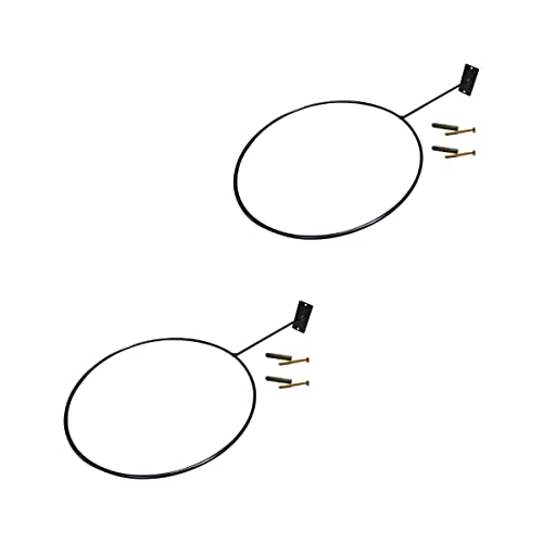 Kit com 2 Suportes Bola Pilates Suiça com parafusos (Branco)