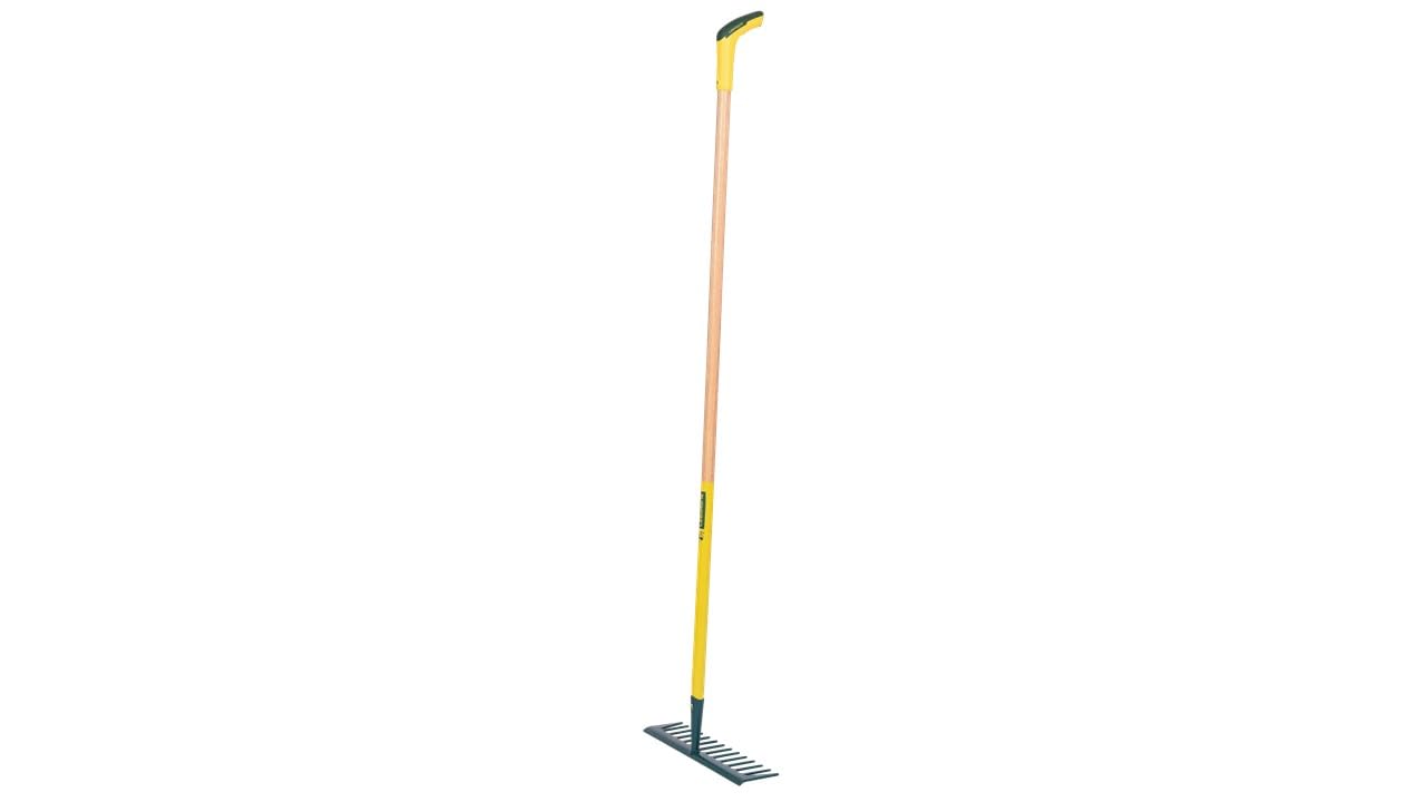 Leborgne - Râteau Batipro 14 Dents Avec Manche En Bois Et Poignée Ergonomique - Pour Professionnels Du BTP - Terrassement Et Jardinage - Poids 0.69 Kg - Longueur 40 cm