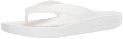 Crocs unisex adult Classic Ii Flip Flop, White, 9 Women 7 Men US