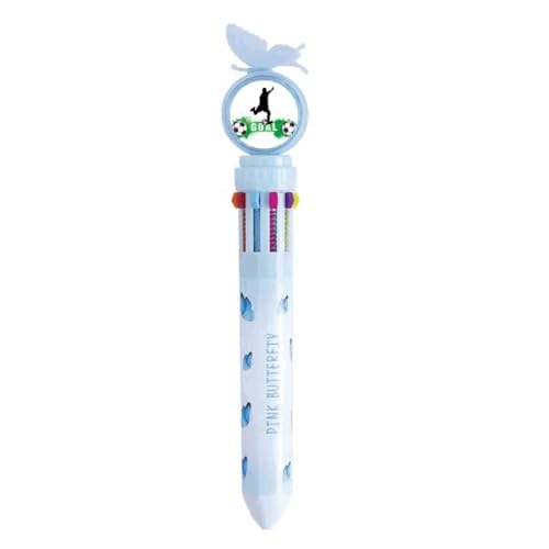 Stylo à bille multicolore football idéal pour noter les devoirs à l'école