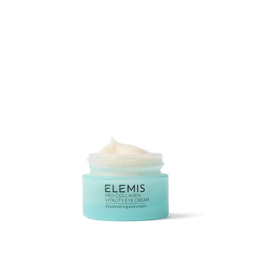 ELEMIS Pro-Collagen Vitality Eye Cream 15ml Anti-Aging Eye Treatment for Fine Lines Wrinkles & Puffiness Hydrating Firming Formula Clear