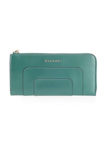 Preisvergleich Produktbild Bulgari Luxury Fashion Damen 37107 Grün Brieftaschen / Herbst Winter 19