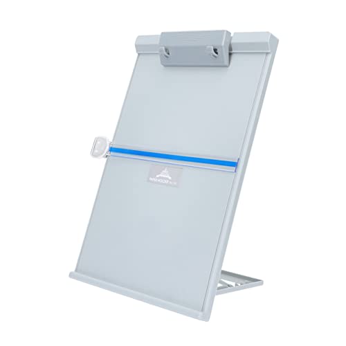 Support à papier réglable OSALADI en plastique gris pour bureau
