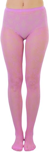 Image of ToBeInStyle Women's Sexy Vibrant Fine Classic Fishnet Full Footed Pantyhose
