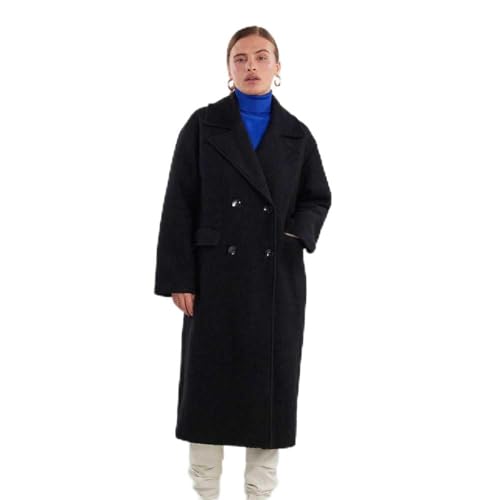 Y.A.S Damen YASMILA LS Wool Mix Coat S. NOOS Wollmantel, Black, L